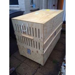 Extra large IATA approved pet crate, used once 150 x 105 x 75 cm
