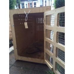 Extra large IATA approved pet crate, used once 150 x 105 x 75 cm