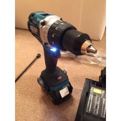 NEW Makita DHP 481 Combi Drill BRUSHLESS LXT 18 Volt Top of Range,4.0Ah Li-ion Battery,Rapid Charger