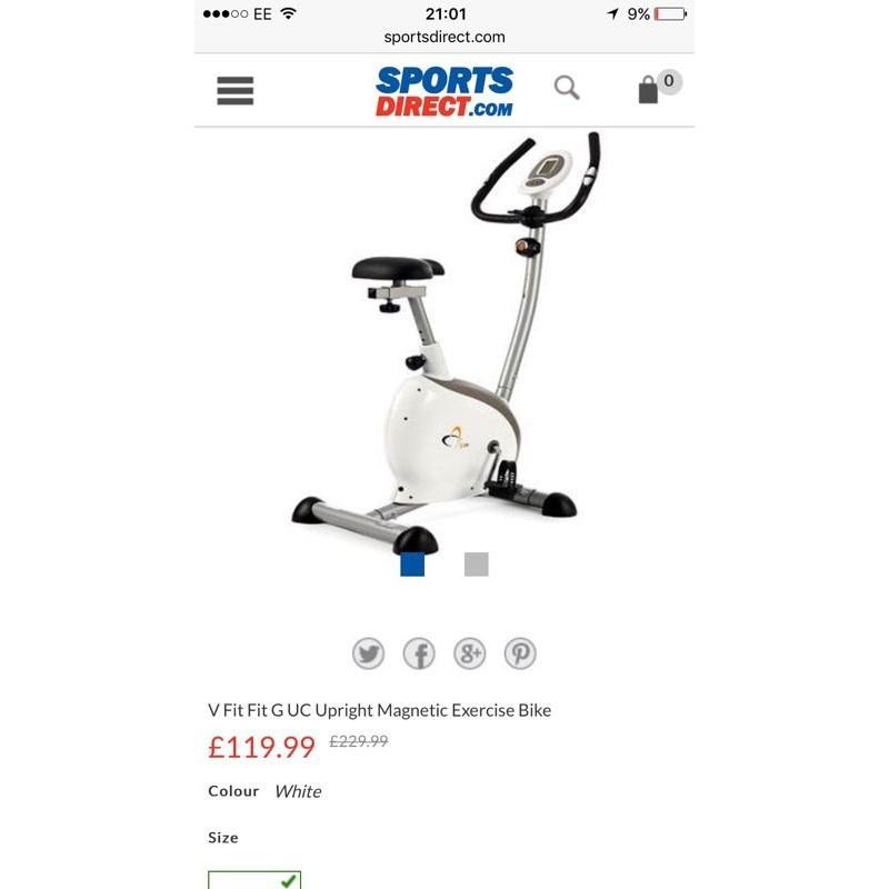 V Fit Fit G UC Upright Magnetic Exercise Bike