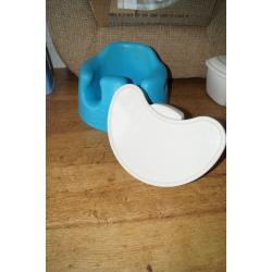 Bumbo Baby Floor Seat with Removable Play Tray - Blue.