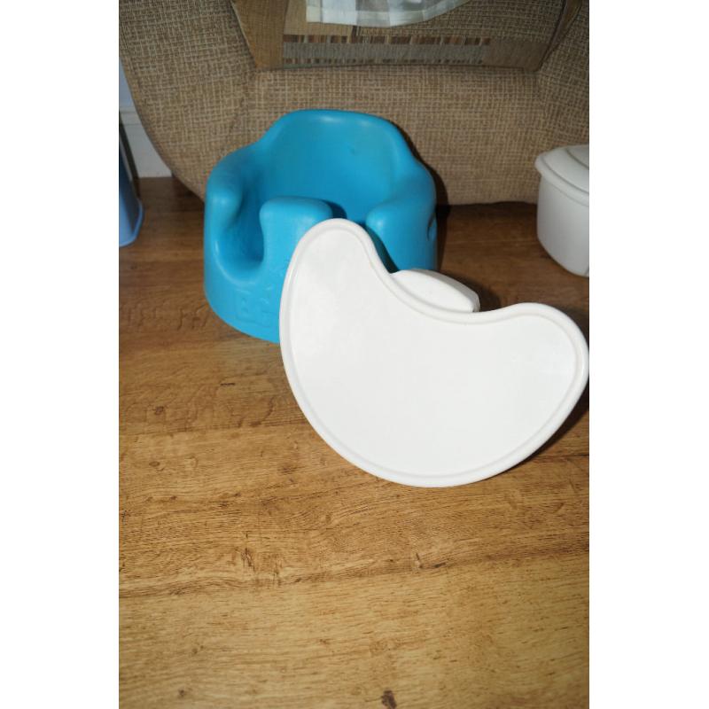 Bumbo Baby Floor Seat with Removable Play Tray - Blue.