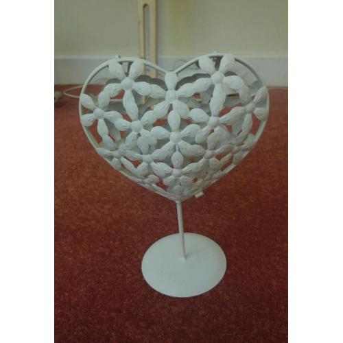 White decorative candle holder
