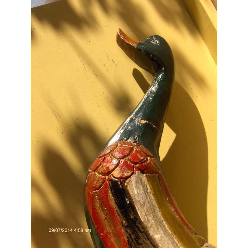 Antique Wooden ducks ,Hand Painted Ducks, large