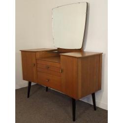 VINTAGE RETRO GOLDEN OAK DRESSING TABLE CHEST FREE DELIVERY IN EDINBURGH GLASGOW TAYSIDE FIFE AREAS