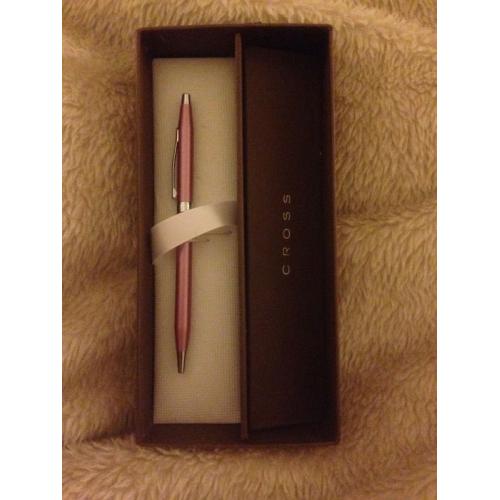 Pink cross pen