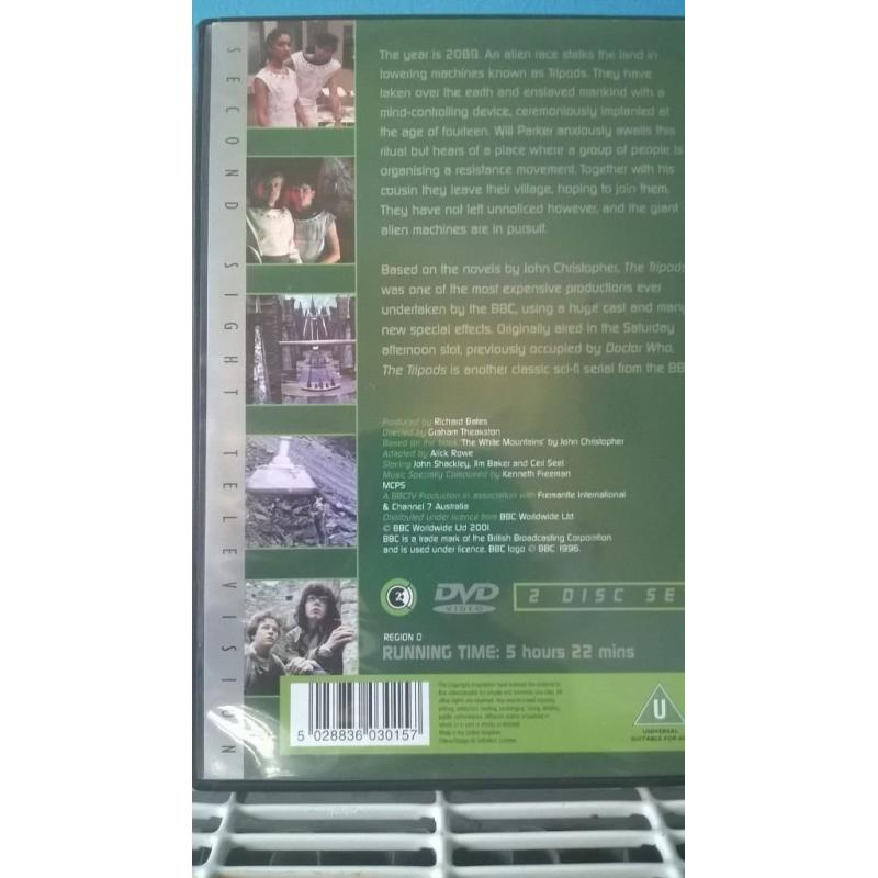 the tripods, cult classic sci fi tv series one 2 disks bbc 80's retro
