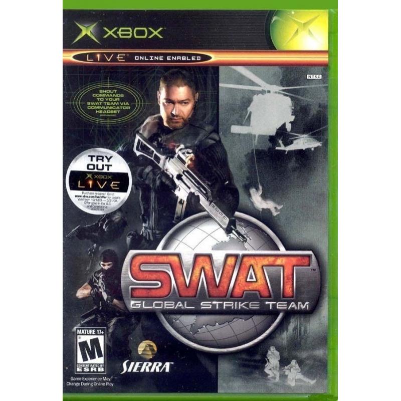 4 Microsoft Xbox Games Halo 2, SWAT, Without Warning & Splinter Cell.