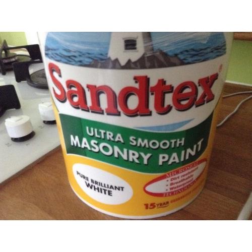 Small amount of white masonry paint.