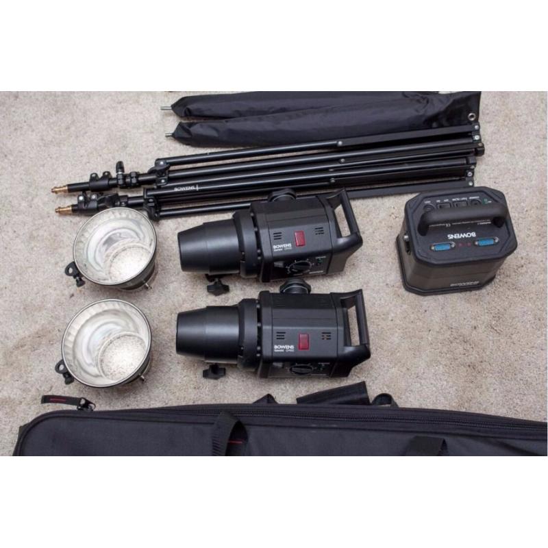 bowens gemini studio kit 400w twin head