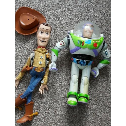 Buzz and woody dolls