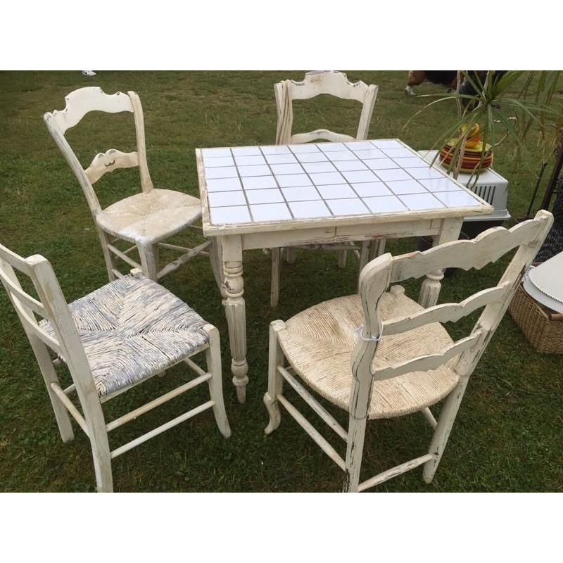 French table and chairs