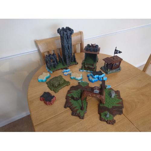 Bundle lot mega bloks castle pieces.