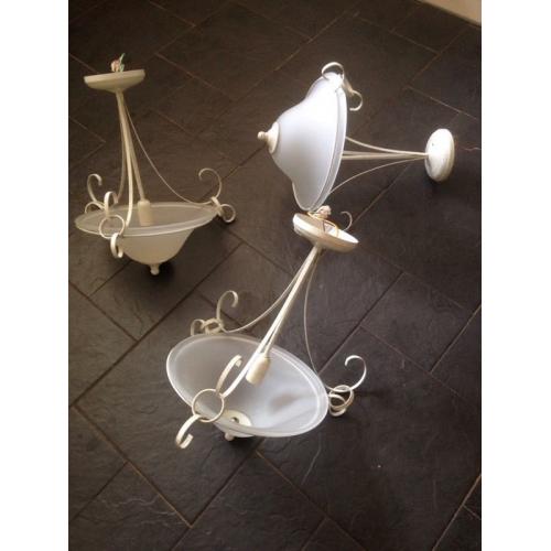 Three ceiling lights