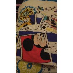 Boys mickey mouse & cars single duvets