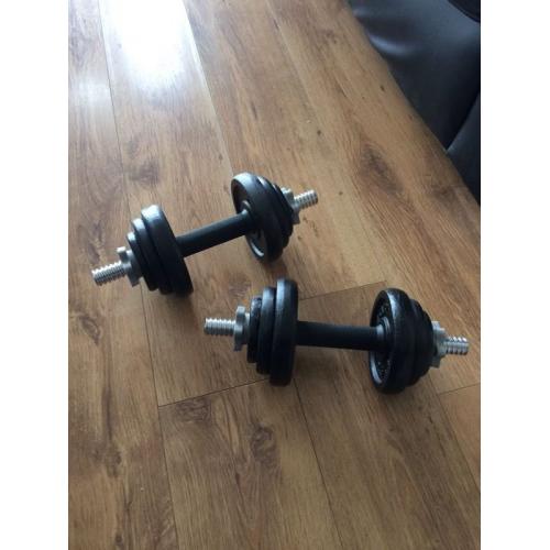 Iron dumbbell set - 20kg