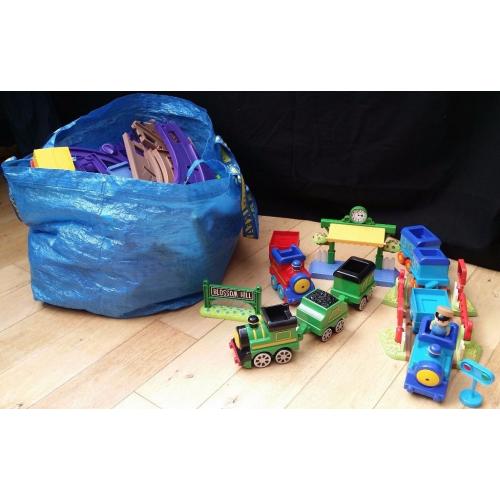 LARGE Happyland Trains and Track collection (ELC) - Toys