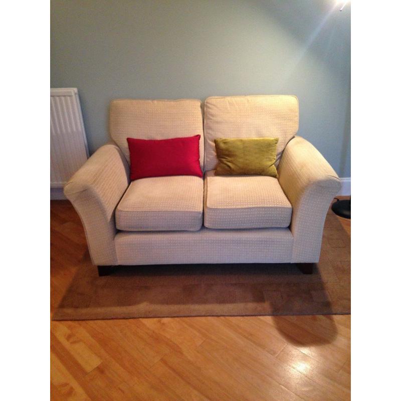 M&S two seater sofa and matching armchair. Very good condition.Smoke and pet free home.