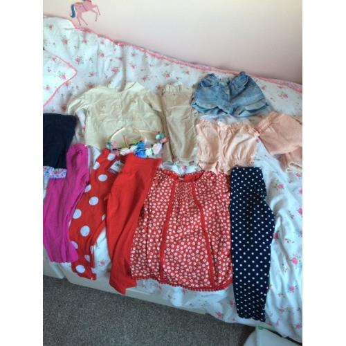 Girls clothes bundle + 2 hair bands