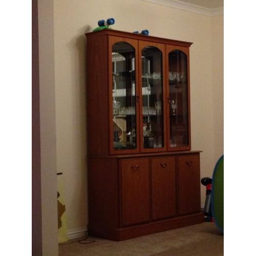 Glass unit and storage cabinets