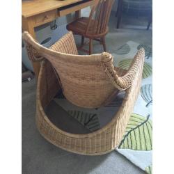 Wicker rocking chair rattan