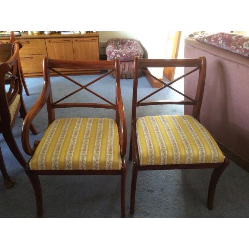 Six dining table chairs (Turriff)