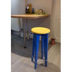 Very unusual vintage/ retro colourful Kitchen Stool