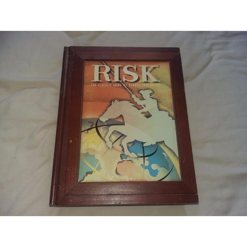 'Risk' Vintage Collection Board Game. Rare Wooden Box Edition. Parker Brothers Games.