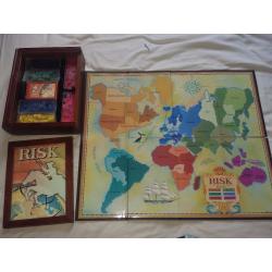 'Risk' Vintage Collection Board Game. Rare Wooden Box Edition. Parker Brothers Games.