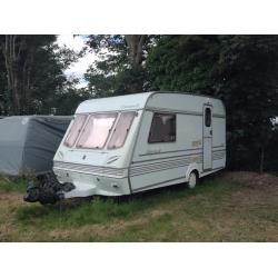 Compass Concours II Good Condition 2 Berth Caravan with Awning