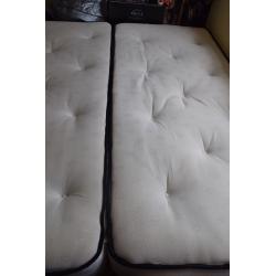 Super King Size Bed with Memory Foam Mattress Zip & Link
