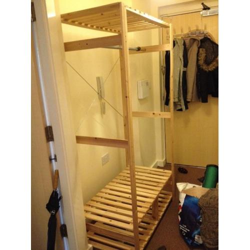 Wooden wardrobe ikea
