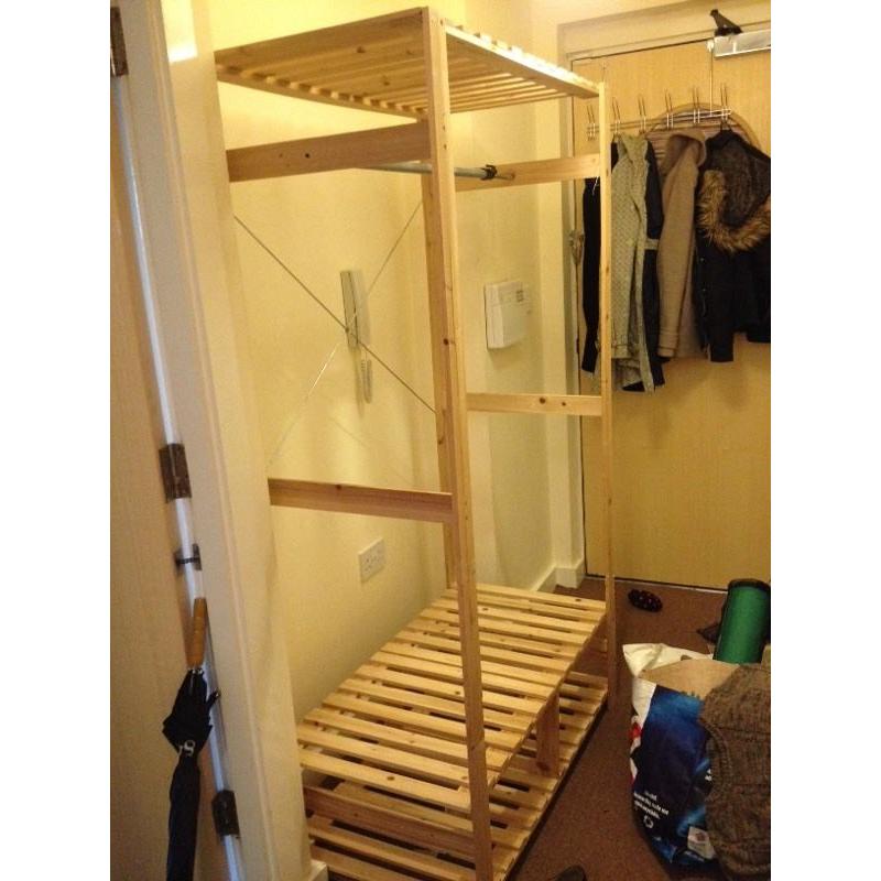 Wooden wardrobe ikea