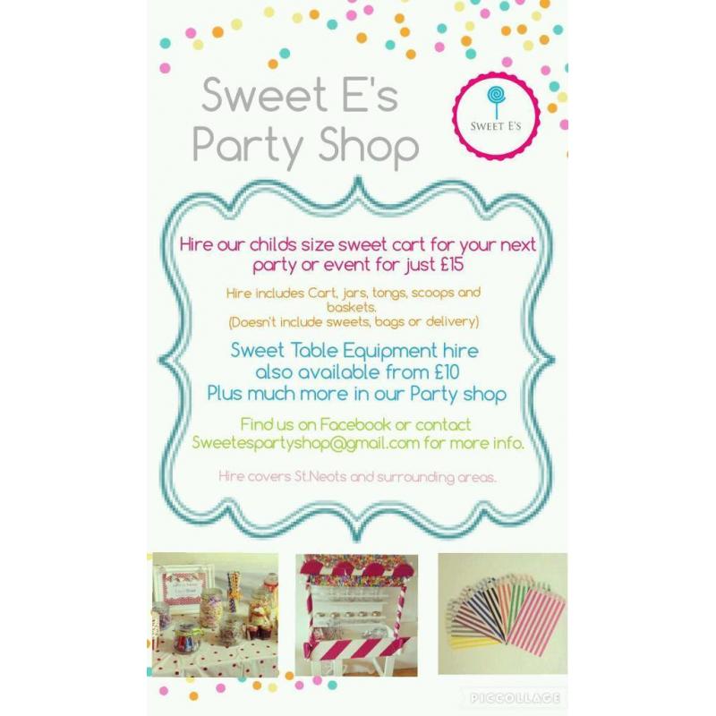 Sweet Cart Hire (no sweets)