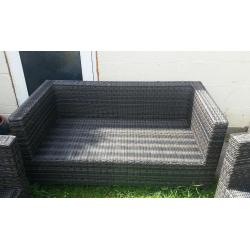 Rattan 3 piece Garden Furniture set