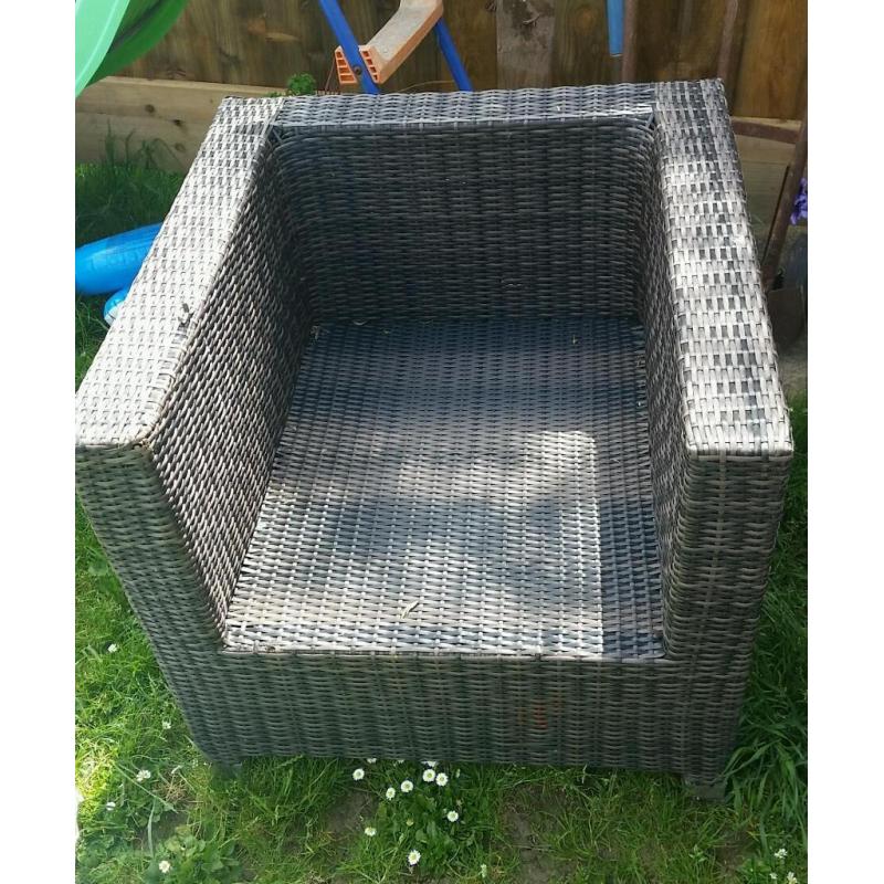 Rattan 3 piece Garden Furniture set
