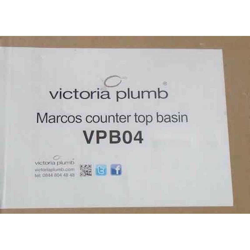 Brand new and boxed - Marcos Counter Top Basin - Victoria Plum