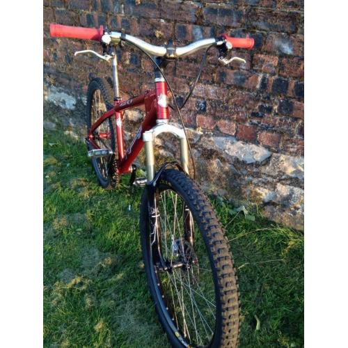 orange mountain bike