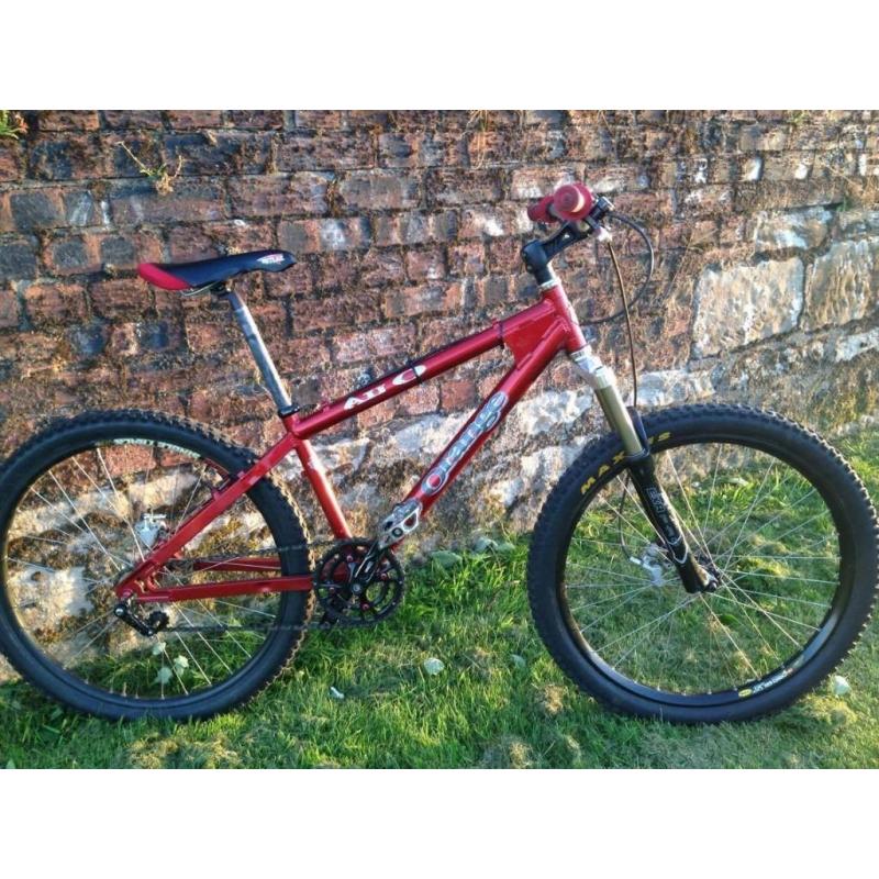 orange mountain bike
