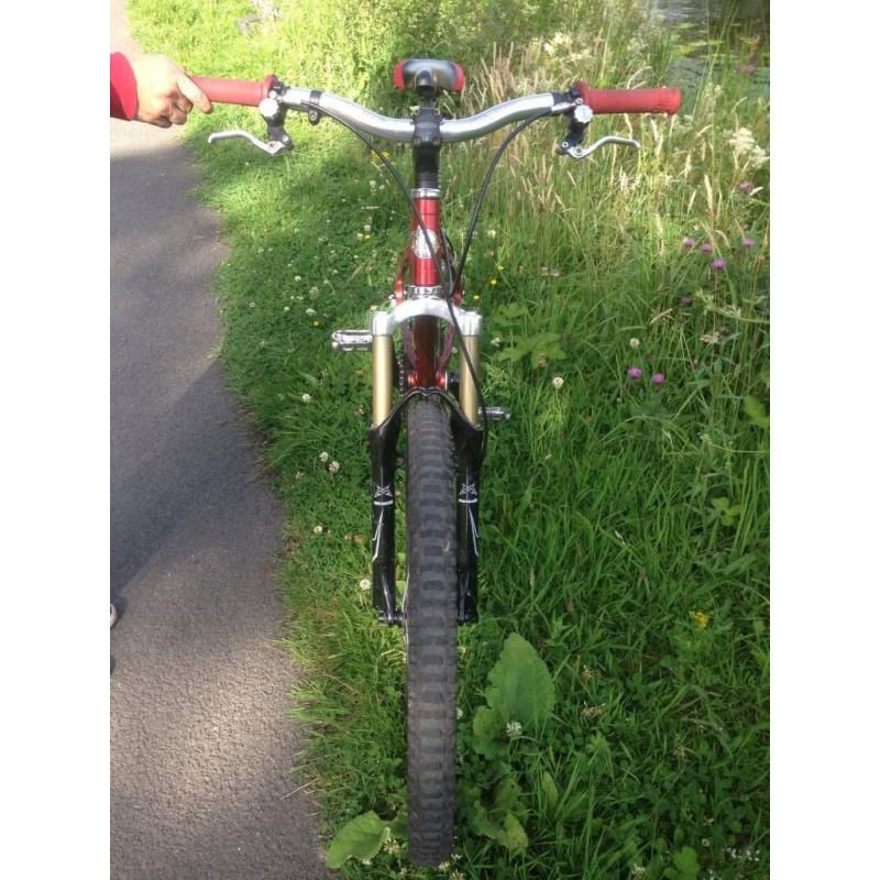 orange mountain bike