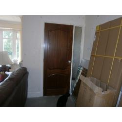 3 Mahogany solid wood doors