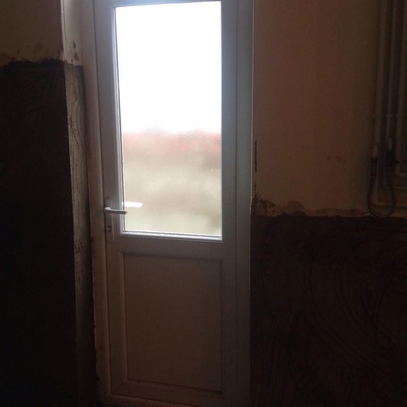 Kitchen double glazing door