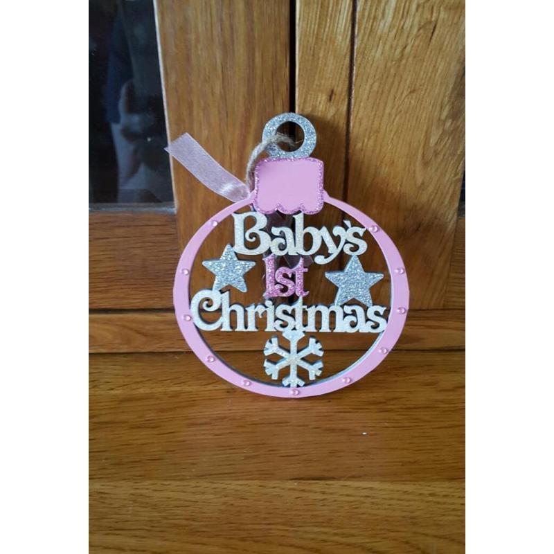 Babys 1st christmas bauble