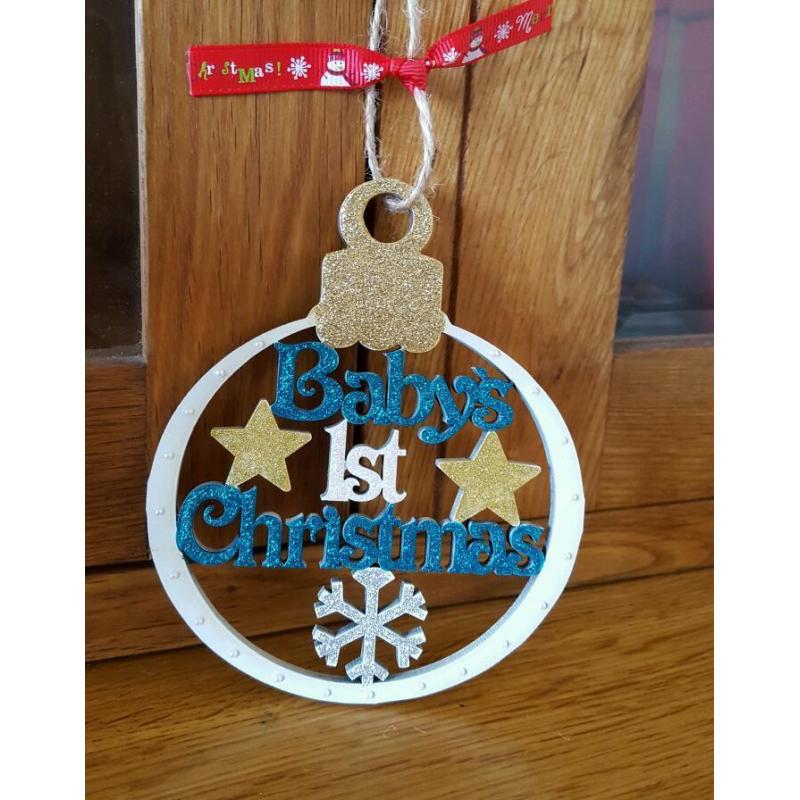 Babys 1st christmas bauble