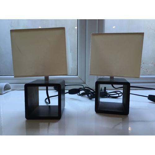 Table lama - set of 2 - dar brown wood