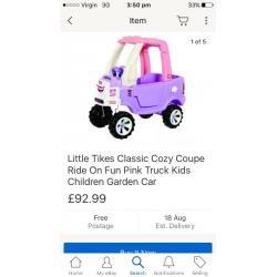 Little tikes cosey coupe