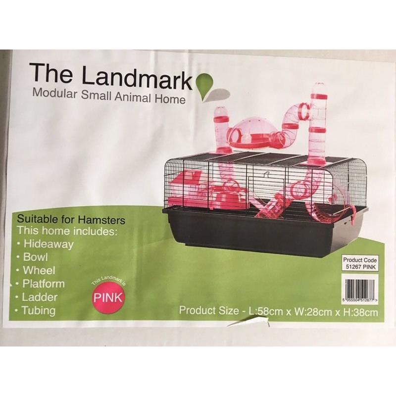 Brand new boxed hamster cage + free 700g bag of food