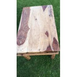 Solid wooden coffee table - Jali/Sheesham style