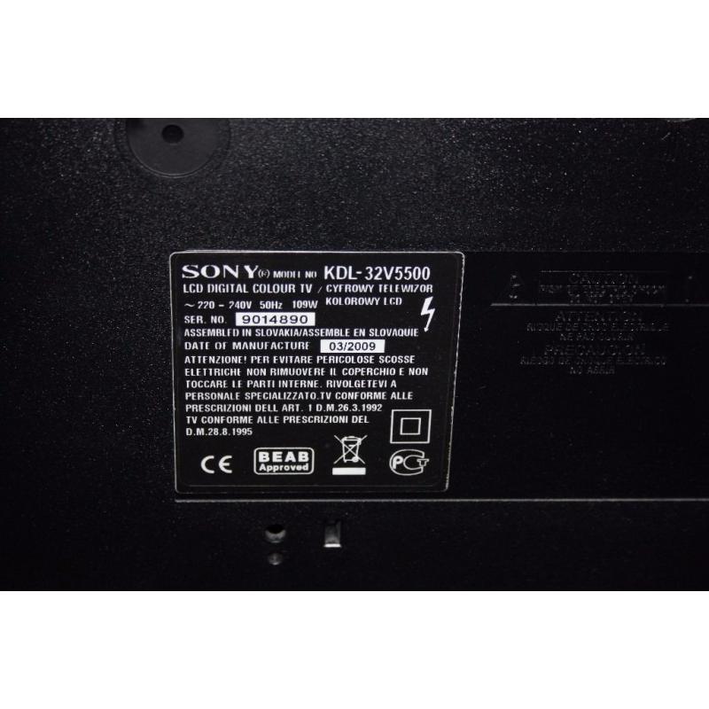 TV Sony Bravia 32inch - Good condition - Model KDL 32V5500