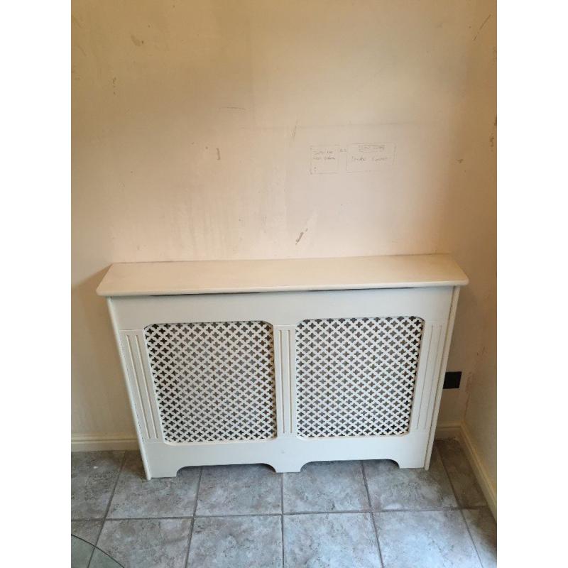 Radiator cover painted in cream